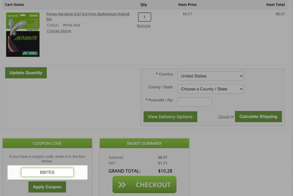 Discount Codes - BadmintonBites