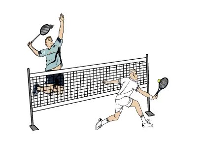 can you use a tennis racket for badminton