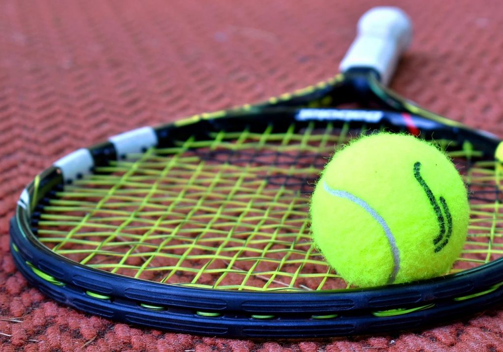 Tennis racket and tennis ball