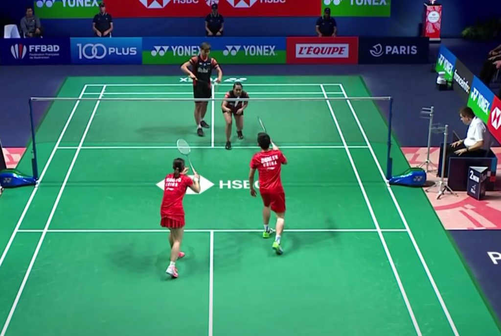 Mixed Doubles Serving Position
