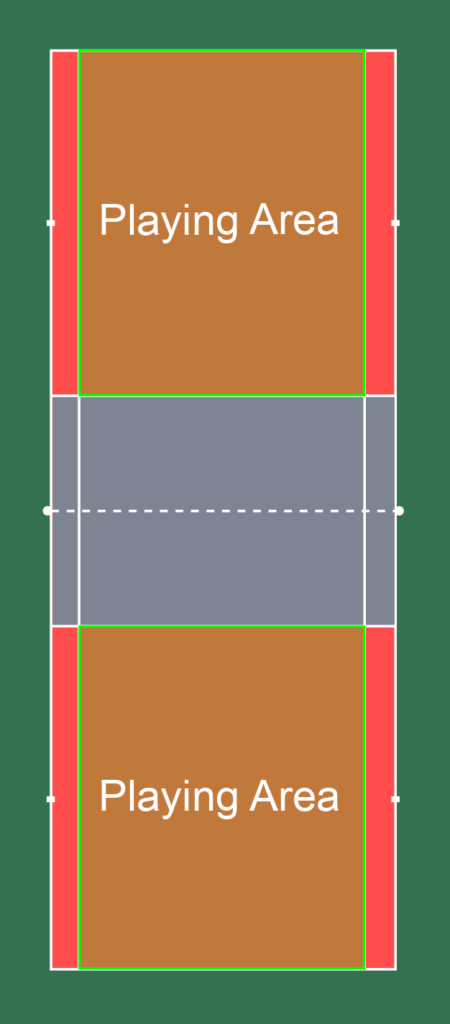 AirBadminton Singles Play Area