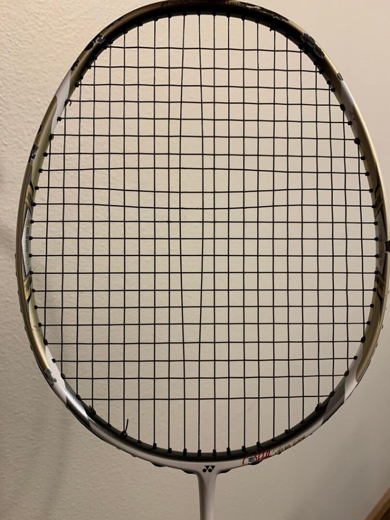 Wide Gap in Badminton Strings
