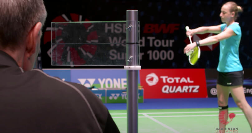 Badminton Service Judge with Panel