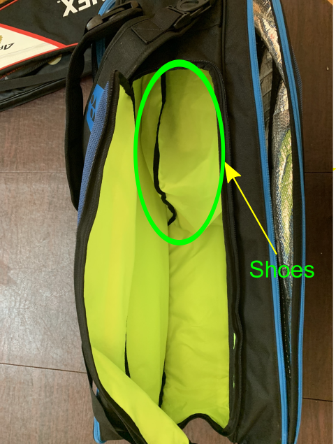 Yonex Pro Racquet Bag (9PCS) - Shoe Compartment.