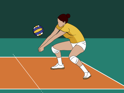 Hitting a Volleyball