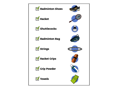 Badminton Equipment Checklist