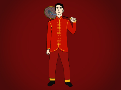 Chinese Badminton Player