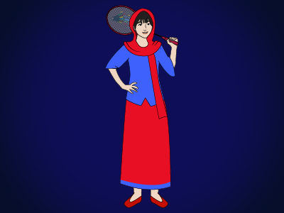 Indonesian Badminton Player