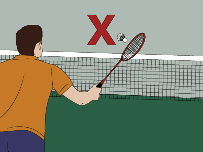 Player or Racket Touching The Net