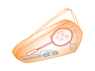 Image-Badminton Racket Under an Airport X-Ray Scanner