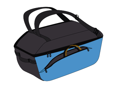 Putting Strings on Bag Pocket