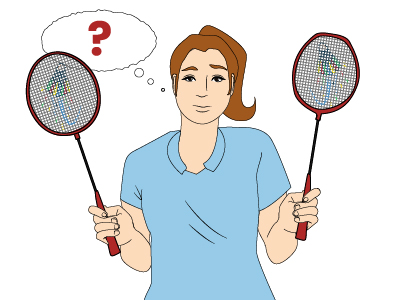Choosing between oval and isometric racket