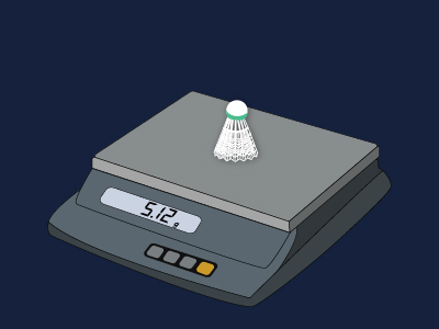 Weight of a Plastic Shuttlecock