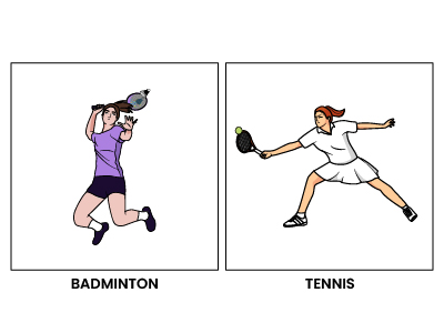 Tennis VS Badminton SHOTS