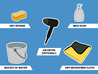 Image with text - How to Clean a Badminton Racket Materials