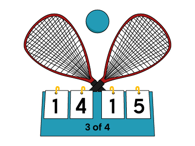 Image with text - Racquetball Scoring System